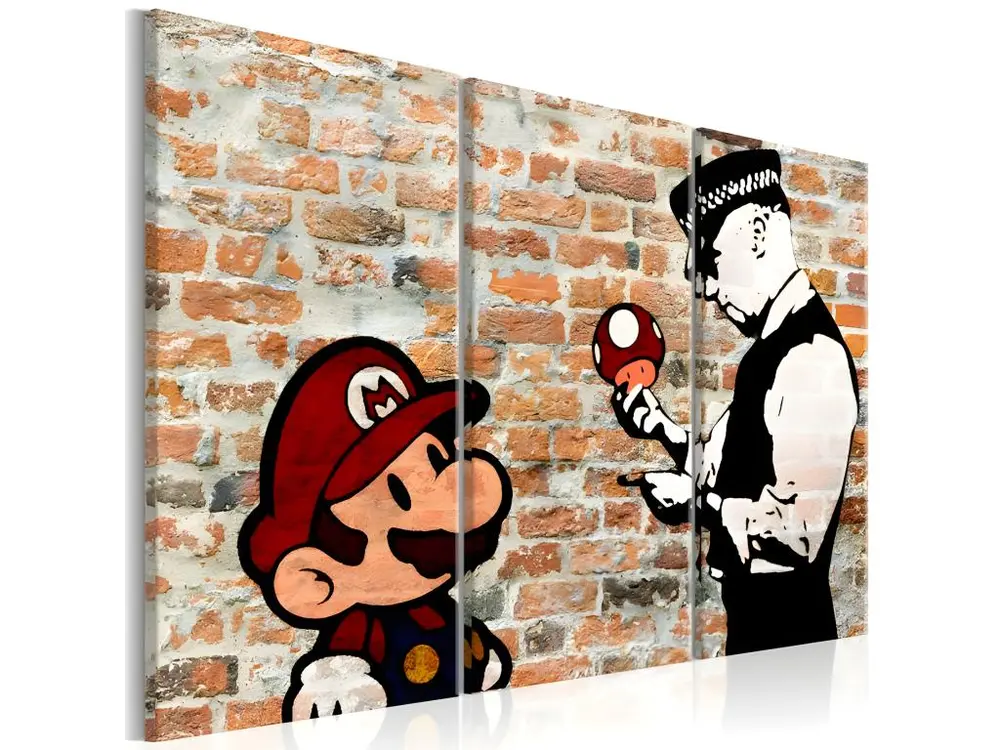 Tableau Caught Mario : Taille - 120 x 80 cm