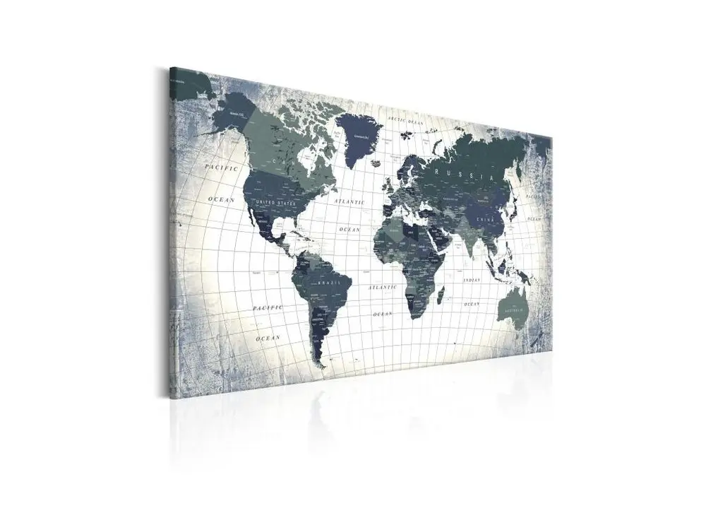 Tableau Cartes du monde Structure of the World : Taille - 90 x 60 cm