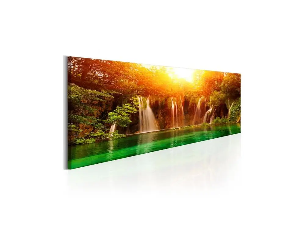 Tableau Nature: Magnificent Waterfall : Taille - 150 x 50 cm