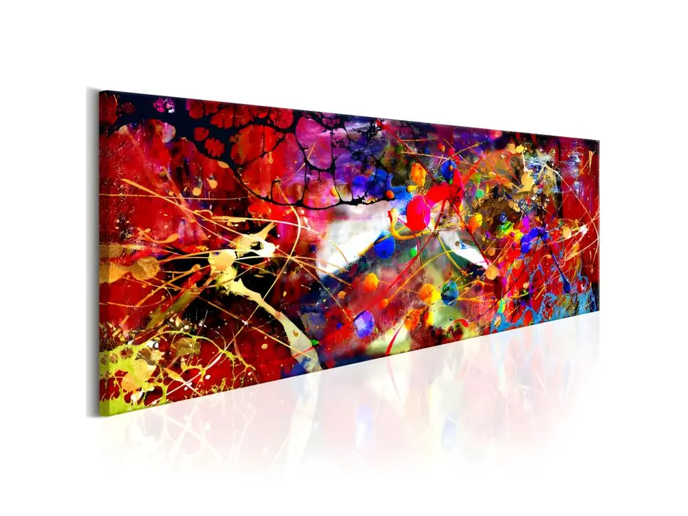 Tableau Red Forest : Taille - 120 x 40 cm