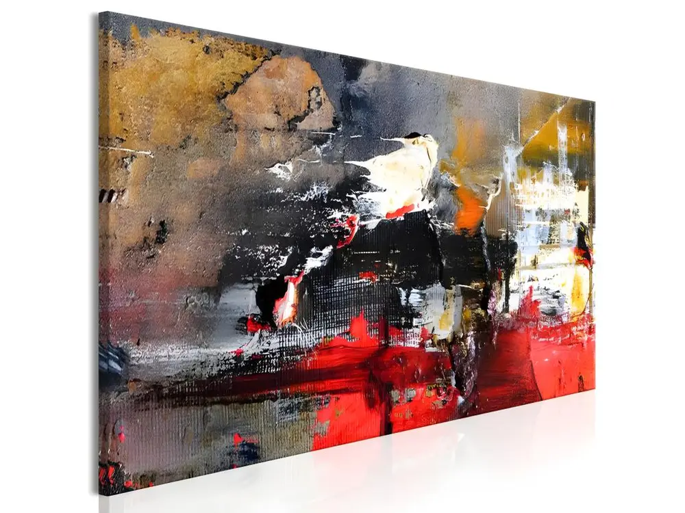 Tableau Fiery Rush (1 Part) Narrow : Taille - 135 x 45 cm