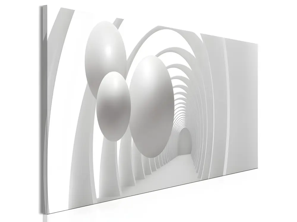 Tableau White Tunnel (1 Part) Narrow : Taille - 120 x 40 cm