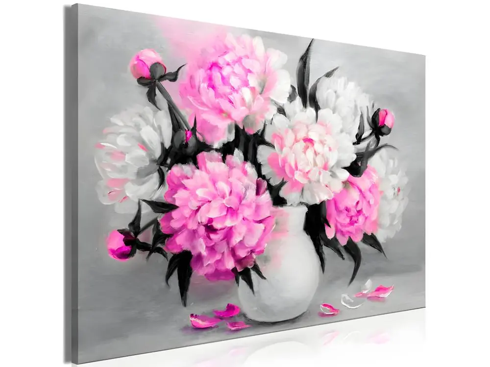 Tableau Fleurs Fragrant Colours (1 Part) Wide Pink : Taille - 120 x 80 cm