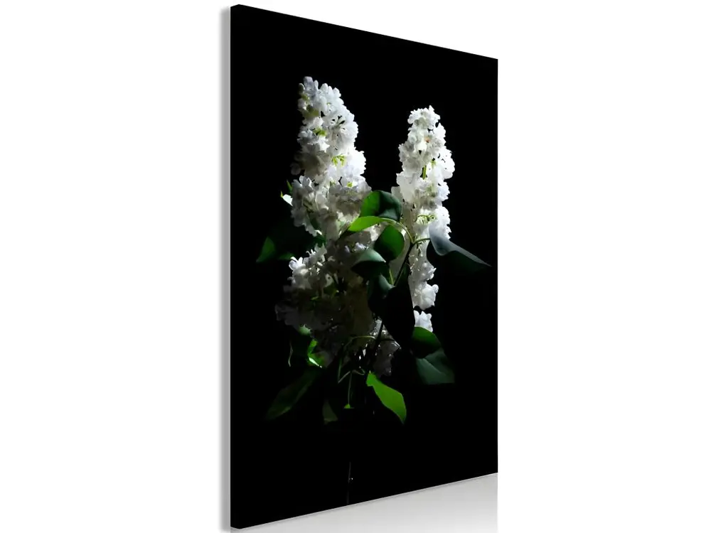 Tableau Fleurs Lilacs at Night (1 Part) Vertical : Taille - 60 x 90 cm