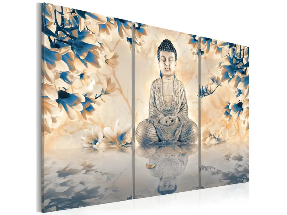 Tableau Zen Rite bouddhiste : Taille - 90 x 60 cm