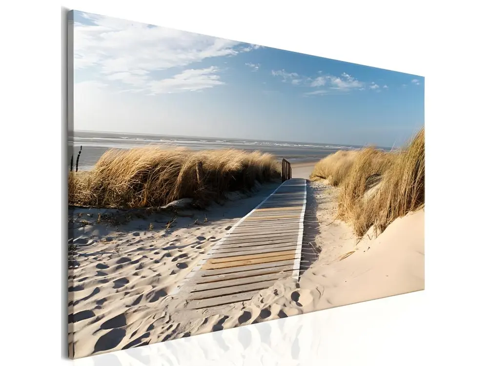 Tableau Plage vierge : Taille - 120 x 40 cm